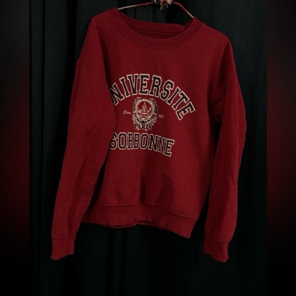 Gildan Maroon University of Sarbonne Sweatshirt size S